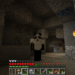 マインクラフトで洞窟探検に向かう画像